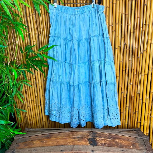 Reba Dresses & Skirts - Reba Denim Skirt- Large